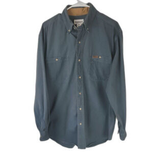 Carhartt Men's Medium Gray Blue Long Sleeve Size Medium
